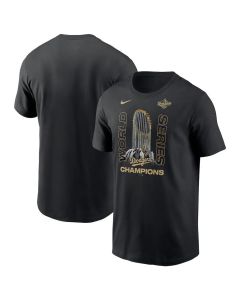Men's Los Angeles Dodgers Black 2025 World Series Champions Raise The Trophy T-Shirt (Black)