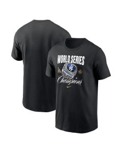 Men's Los Angeles Dodgers Black 2025 World Series Champions Ring T-Shirt (Black)