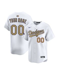 Men's Los Angeles Dodgers Custom Home 2025 Gold Collection Limited Jersey (Gold)