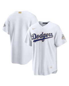 Men's Los Angeles Dodgers Nike White 2026 Gold Collection Stadium Jersey (White Gold)