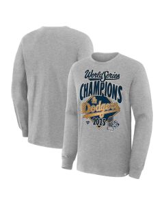 Men's Los Angeles Dodgers Steel 2025 World Series Champions Locker Room Long Sleeve T-Shirt (2025)