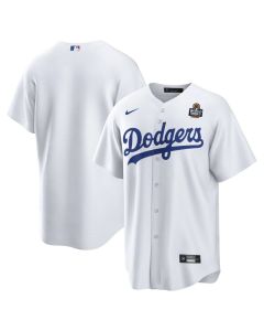 Men's Los Angeles Dodgers White 2024 World Series Big & Tall Replica Jersey (White)