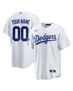 Men's Los Angeles Dodgers White 2025 World Series Champions Home Custom Replica Jersey (White)