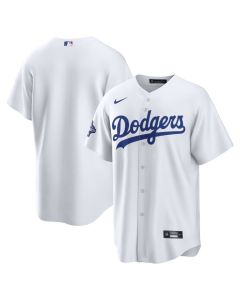 Men's Los Angeles Dodgers White Home 2025 World Series Champions Replica Jersey (White)