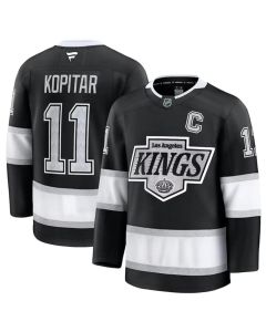 Men's Los Angeles Kings #11 Anze Kopitar Black 2024-25 Home Stitched Hockey Jersey
