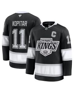 Men's Los Angeles Kings #11 Anze Kopitar Black Home Premium Jersey