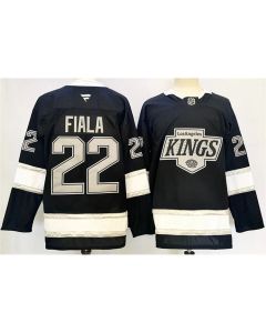 Men's Los Angeles Kings #22 Kevin Fiala Black 2024-25 Home Stitched Hockey Jersey