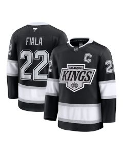 Men's Los Angeles Kings #22 Kevin Fiala Black Home Premium Jersey