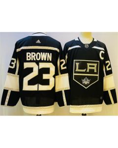 Men's Los Angeles Kings #23 Dustin Brown Black Stitched Jersey