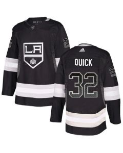 Men's Los Angeles Kings #32 Jonathan Quick Black Drift Fashion Stitched NHL Jersey