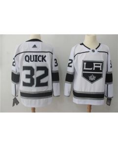 Men's Los Angeles Kings #32 Jonathan Quick White Stitched NHL Jersey