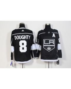 Men's Los Angeles Kings #8 Drew Doughty Black Stitched NHL Jersey