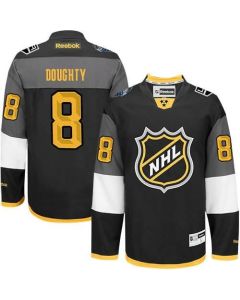 Men's Los Angeles Kings #8 Drew Doughty Premier Black 2016 All Star Stitched Jersey