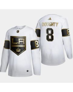Men's Los Angeles Kings #8 Drew Doughty White Stitched Jersey