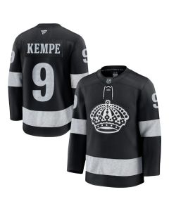 Men's Los Angeles Kings #9 Adrian Kempe Black Alternate Premium Jersey