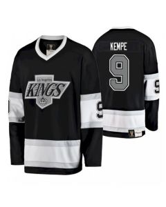 Men's Los Angeles Kings #9 Adrian Kempe Black Stitched NHL Jersey
