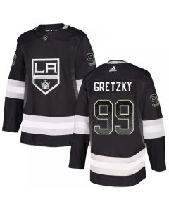 Men's Los Angeles Kings #99 Wayne Gretzky Black Drift Fashion Stitched NHL Jersey