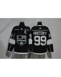 Men's Los Angeles Kings #99 Wayne Gretzky Black Stitched NHL Jersey