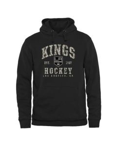 Men's Los Angeles Kings Black Camo Stack Pullover Hoodie