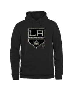 Men's Los Angeles Kings Black Rink Warrior Pullover Hoodie