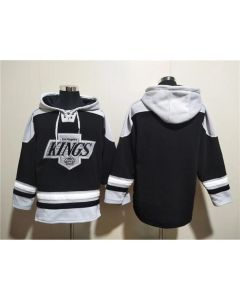 Men's Los Angeles Kings Blank Black Ageless Must-Have Lace-Up Pullover Hoodie