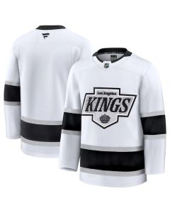 Men's Los Angeles Kings Blank White 2024-25 Away Stitched Hockey Jersey
