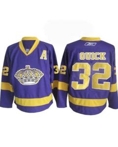 Men's Los Angeles Kings Custom Purple Stitched Jersey