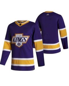 Men's Los Angeles Kings Purple 2020-21 Reverse Retro Stitched Jersey