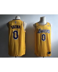 Men's Los Angeles Lakers #0 Kyle Kuzma New Gold Wish Stitched NBA Jersey