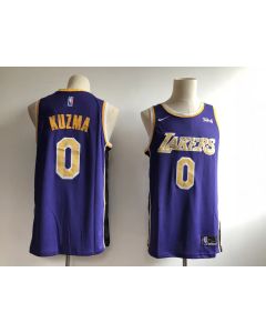 Men's Los Angeles Lakers #0 Kyle Kuzma New Purple Wish Stitched NBA Jersey
