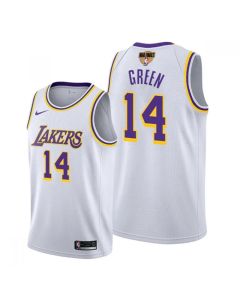 Men's Los Angeles Lakers #14 Danny Green 2020 White Finals Bound Association Edition Stitched Jersey