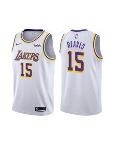 Men's Los Angeles Lakers #15 Austin Reaves White Stitched Jersey