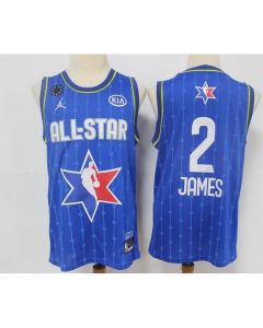 Men's Los Angeles Lakers #2 LeBron James Blue 2020 All-Star Stitched NBA Jersey