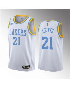 Men's Los Angeles Lakers #21 Maxwell Lewis White 2023 Draft Association Edition Stitched Basketball Jersey