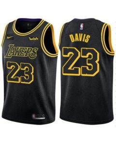 Men's Los Angeles Lakers #23 Anthony Davis Black Stitched NBA Jersey