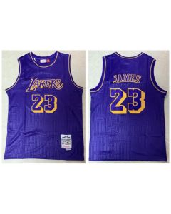 Men's Los Angeles Lakers #23 Lebron James Purple 2018-2019 Limited Stitched Jersey
