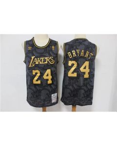 Men's Los Angeles Lakers #24 Kobe Bryant Black Stitched NBA Jersey (Black)