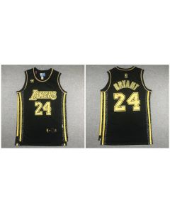 Men's Los Angeles Lakers #24 Kobe Bryant Black Stitched NBA Jersey (Style 2)