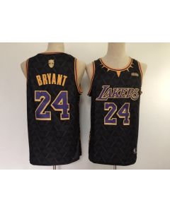 Men's Los Angeles Lakers #24 Kobe Bryant Black Stitched NBA Jersey (Style 5)