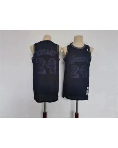 Men's Los Angeles Lakers #24 Kobe Bryant Black Throwback basketball Jersey (Style 2)