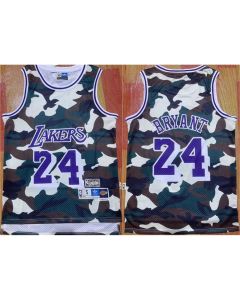 Men's Los Angeles Lakers #24 Kobe Bryant Camo Throwback basketball Jersey