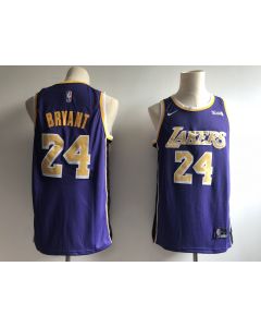 Men's Los Angeles Lakers #24 Kobe Bryant Purple 2018/19 Statement Edition Swingman Stitched NBA Jersey