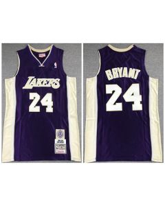 Men's Los Angeles Lakers #24 Kobe Bryant Purple Stitched Jersey (Purple)