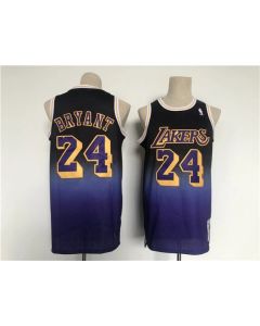 Men's Los Angeles Lakers #24 Kobe Bryant Purple Throwback basketball Jersey (Purple)