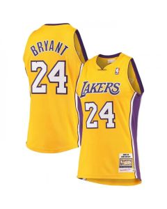 Men's Los Angeles Lakers #24 Kobe Bryant Yellow 2008-09 Throwback basketball Jersey