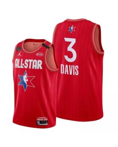 Men's Los Angeles Lakers #3 Anthony Davis Red 2020 All-Star Stitched NBA Jersey