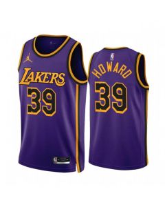 Men's Los Angeles Lakers #39 Dwight Howard 2022/23 Purple Statement Edition Stitched Basketball Jersey