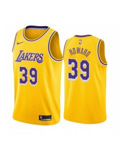 Men's Los Angeles Lakers #39 Dwight Howard Yellow Stitched NBA Jersey