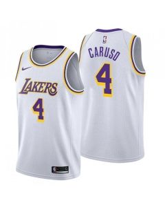 Men's Los Angeles Lakers #4 Alex Caruso White Stitched NBA Jersey