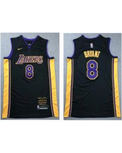 Men's Los Angeles Lakers #8 Kobe Bryant Black Stitched NBA Jersey